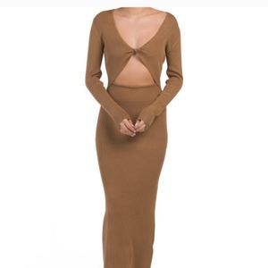 NWT House of Harlow Ribbed Knit Maxi dress